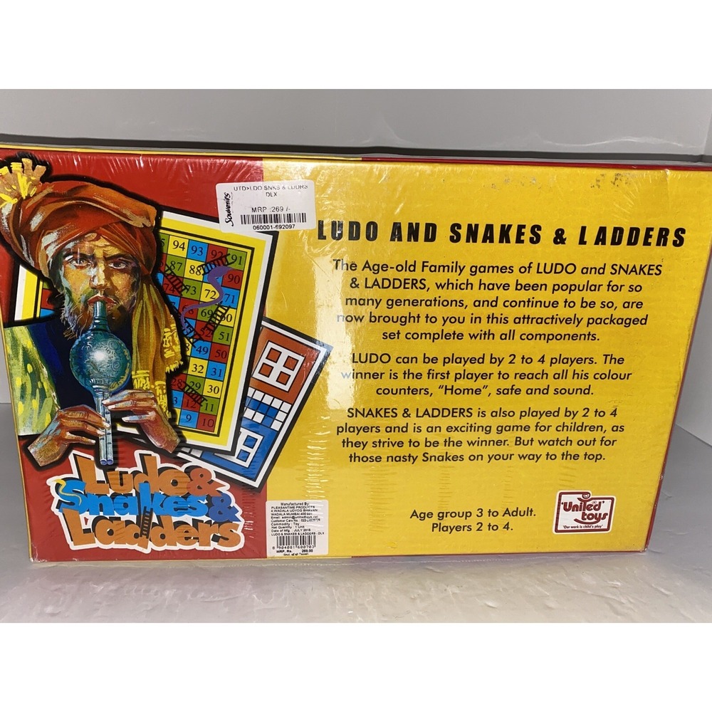United Toys Ludo And Snakes And Ladders - Rare Find, 2015 Looks To Be Foreign - Picture 4 of 5